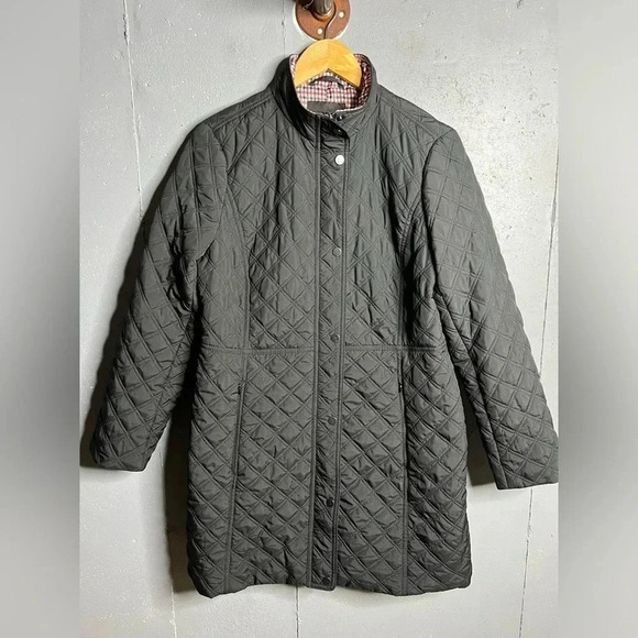 Talbots Quilted Long Jacket size M - Picture 1 of 4